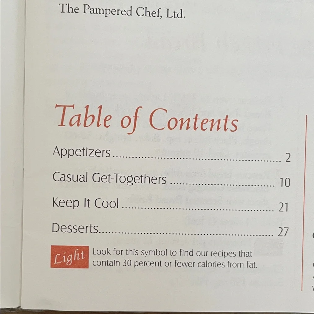 Set of The Pampered Chef Season's Best Recipe Collection Books